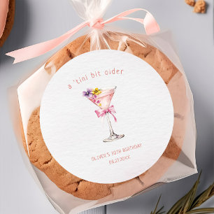 Een Tini Beetje Oudere Martini 30e Verjaardagsfees Ronde Sticker