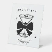 Een tini beetje oudere Martini Verjaardag Bar Drin Reclamebord Met Voetstuk (Voorkant)