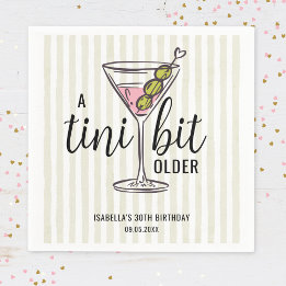 Een Tini Beetje Oudere Martini Verjaardagsthema Servet