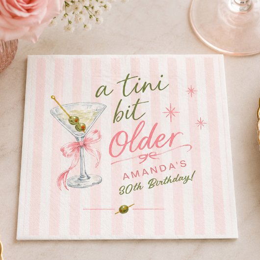 Een Tini Beetje Oudere Verjaardagsserviet Servet