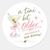 Een Tini Beetje Oudere Verjaardagssticker Ronde Sticker (Voorkant)