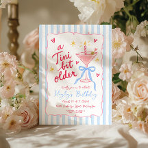 Een Tini Beetje Oudere Whimsical Martini Verjaarda