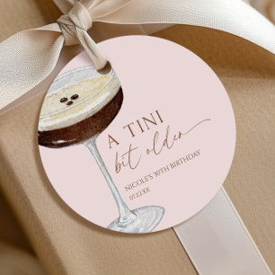 Een Tini Bit Older Expresso Martini Bruidsdouche Bedankjes Labels