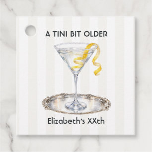 Een Tini Bit Older Martini Verjaardagsfeest Bedankjes Labels