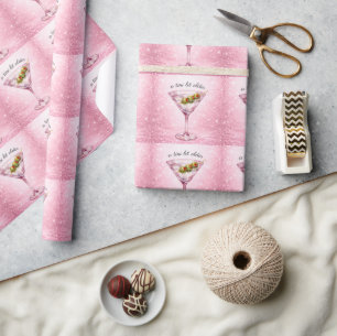 Een Tini Bit Oudere Vrouwen Verjaardagsfeestje Cadeaupapier