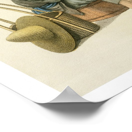 Een Tinker, bord 37 uit 'The Costume of China', en Poster (Hoek)