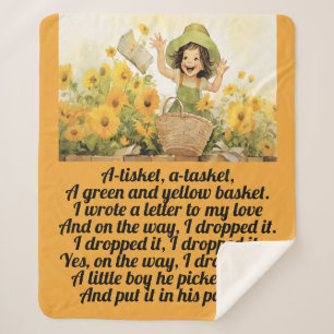 Een Tisket Een Tasket - Kinderdagverblijf Rhyme Sh Sherpa Deken