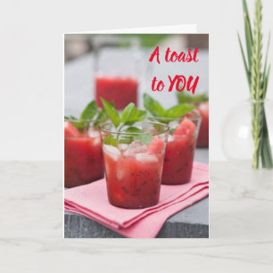 ***EEN TOAST AAN U*** OP UW "GROTE DAG" KAART