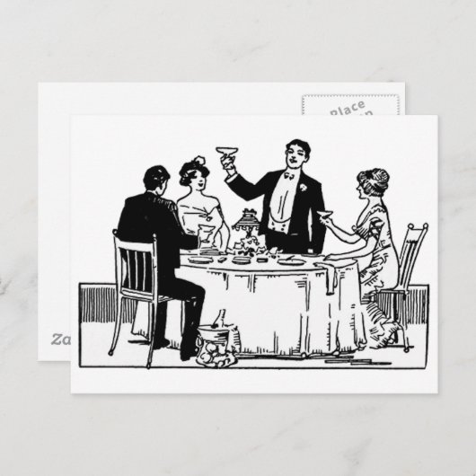 Een toast briefkaart (Voorkant / Achterkant)