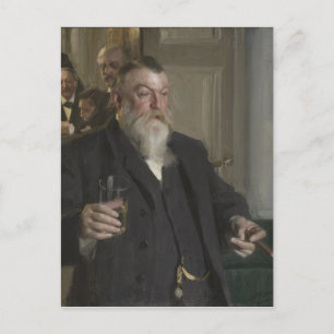 Een toast in de Idun-maatschappij door Anders Zorn Briefkaart