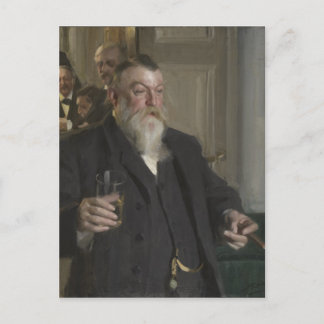 Een toast in de Idun-maatschappij door Anders Zorn Briefkaart