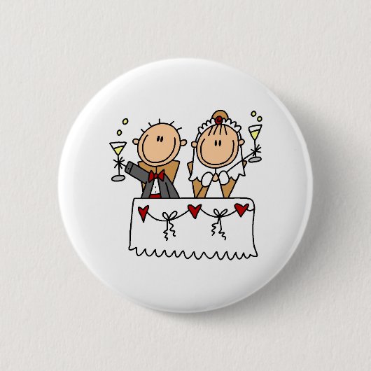 Een toast naar de bruid en de bruine Button (Voorkant)