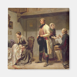 Een toast naar het koppel. magneet