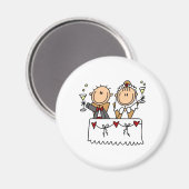 Een toast op de bruid en bruidegom magneet (Voorkant / Achterkant)