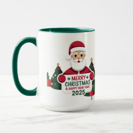 Een toast op de toekomst: Gelukkig Nieuwjaar 2025  Mok