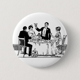 Een toast ronde button 5,7 cm
