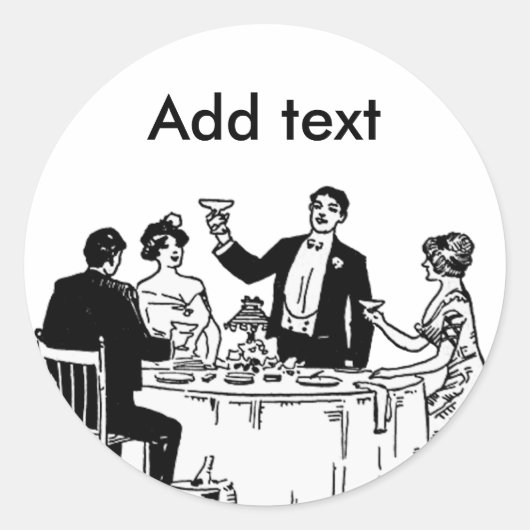 Een toast ronde sticker (Voorkant)