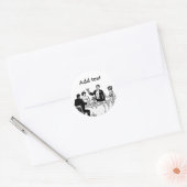 Een toast ronde sticker (Envelop)