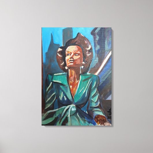 Een toekomstbeeld canvas afdruk (Voorkant)