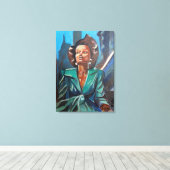 Een toekomstbeeld canvas afdruk (Insitu (Houten vloer))