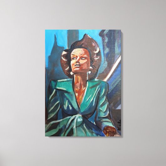 Een toekomstbeeld canvas afdruk (Voorkant)