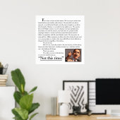 Eén toespraak. Eén droom Poster (Thuiskantoor)