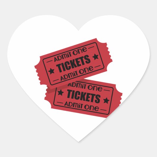 Eén toestaan hart sticker (Voorkant)