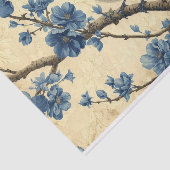 Een Toile de Jouy Bluebird Tissuepapier (Detail)