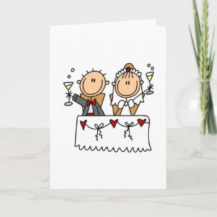 Een toost op de bruid en bruidegom Kaart