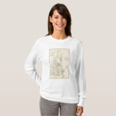 Een topografische kaart t-shirt (Voorkant volledig)