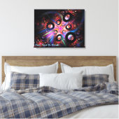 Een toroïde affaire canvas afdruk (Insitu (Slaapkamer))