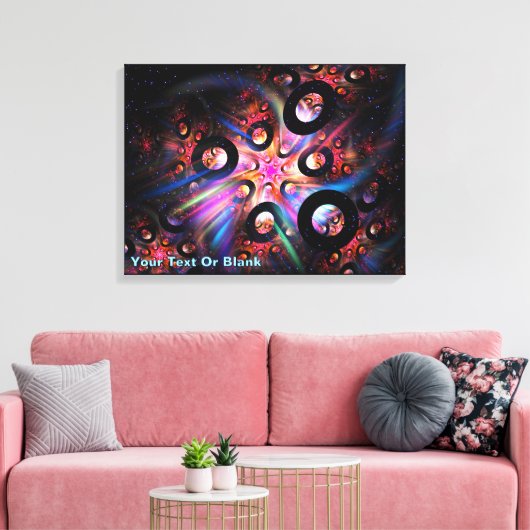 Een toroïde affaire canvas afdruk (Insitu (Woonkamer))