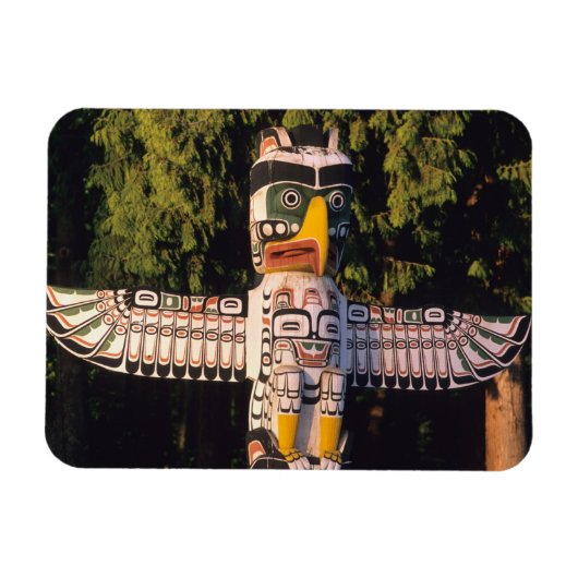 Een totempaal in Vancouver, Canada. Magneet (Horizontaal)