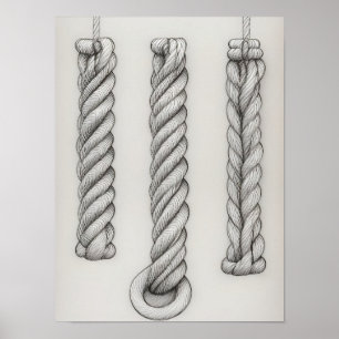 Een Touw van 3 Strengen, Prediker 4_12, Bijbel MUU Poster