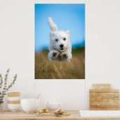 Een toverkorting van de Terrier Puppy die van het  Poster (Keuken)