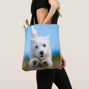 Een toverkorting van de Terrier Puppy die van het Tote Bag