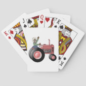 Een tractor uitlijnen pokerkaarten (Achterkant)