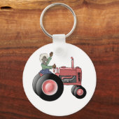 Een tractor uitlijnen sleutelhanger (Voorkant)