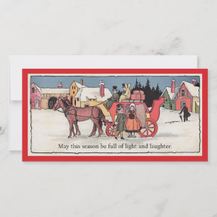 Een traditionele kerstkaart