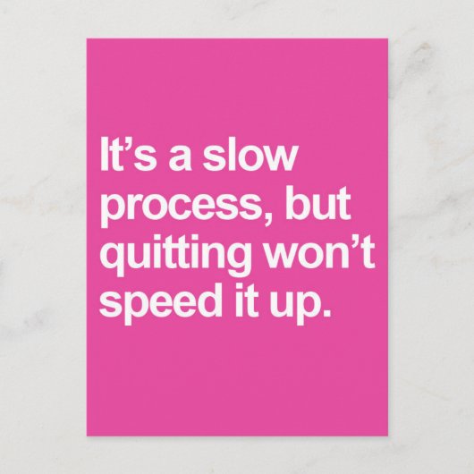 Een trage procesprijsopgave briefkaart (Voorkant)