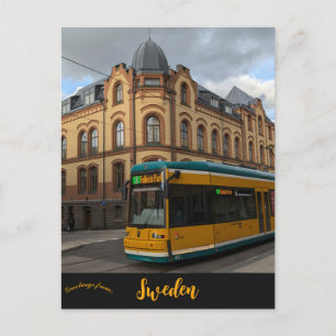 Een tram in Norrköping Briefkaart