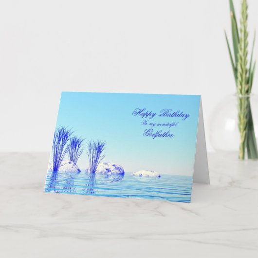 Een tranquil scènemodel voor Godfather Kaart (Voorkant)