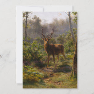 Een trap in het bos feestdagenkaart