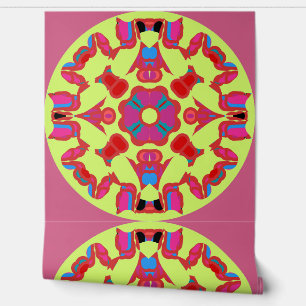 Een trendy veelkleurige "Ratti_Creative_Arts" Wall Behang
