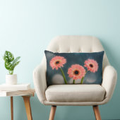 Een trio van roze Gerberas Lumbar Cushion Kussen (Stoel)