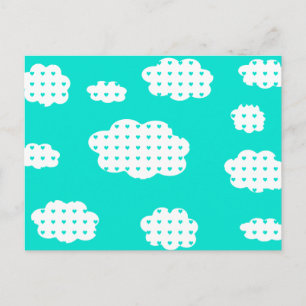 Een troebel met een liefdeskans briefkaart