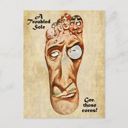 Een troebele tong briefkaart (Voorkant)