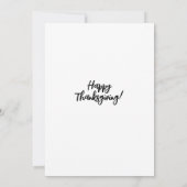 Een tropisch thanksgivingdiner in de avond kaart (Achterkant)