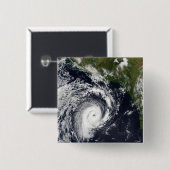 Een tropische cycloon vierkante button 5,1 cm (Voorkant /achterkant)