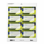 Een Tropische Kerstmis van Gecko Lizard Etiket (Full Sheet)